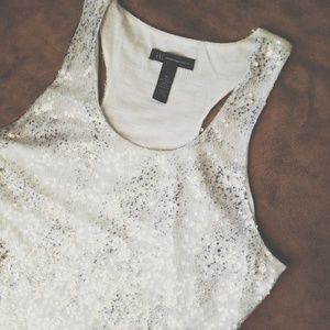 INC Sequin Tank Top